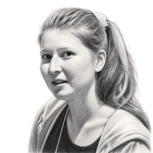 Alexandra Elbakyan hedcut