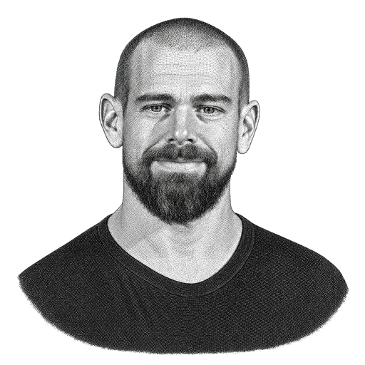 Jack Dorsey hedcut